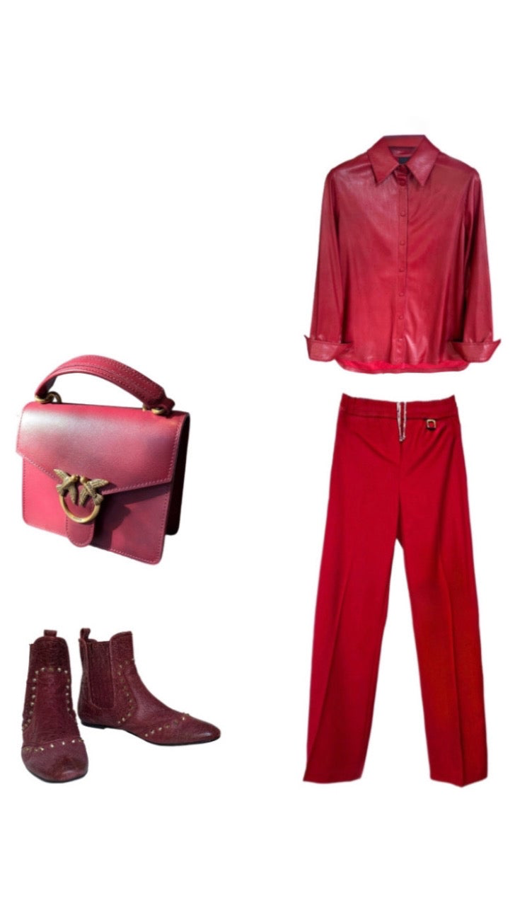 The " Casual Chic Red " Set