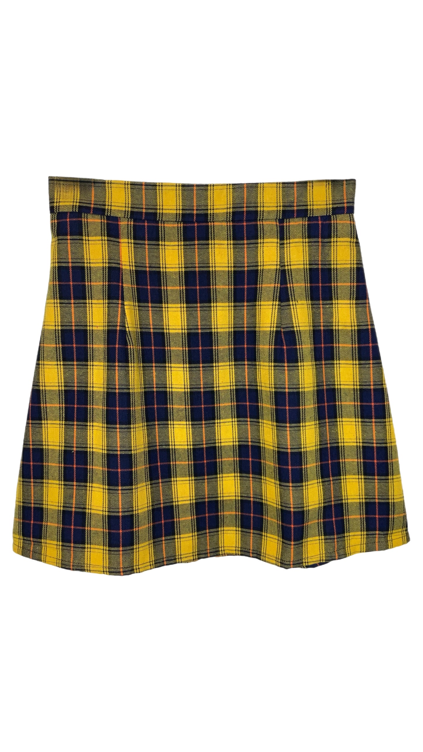 Tiger Mist “Harper Yellow Check” Skirt