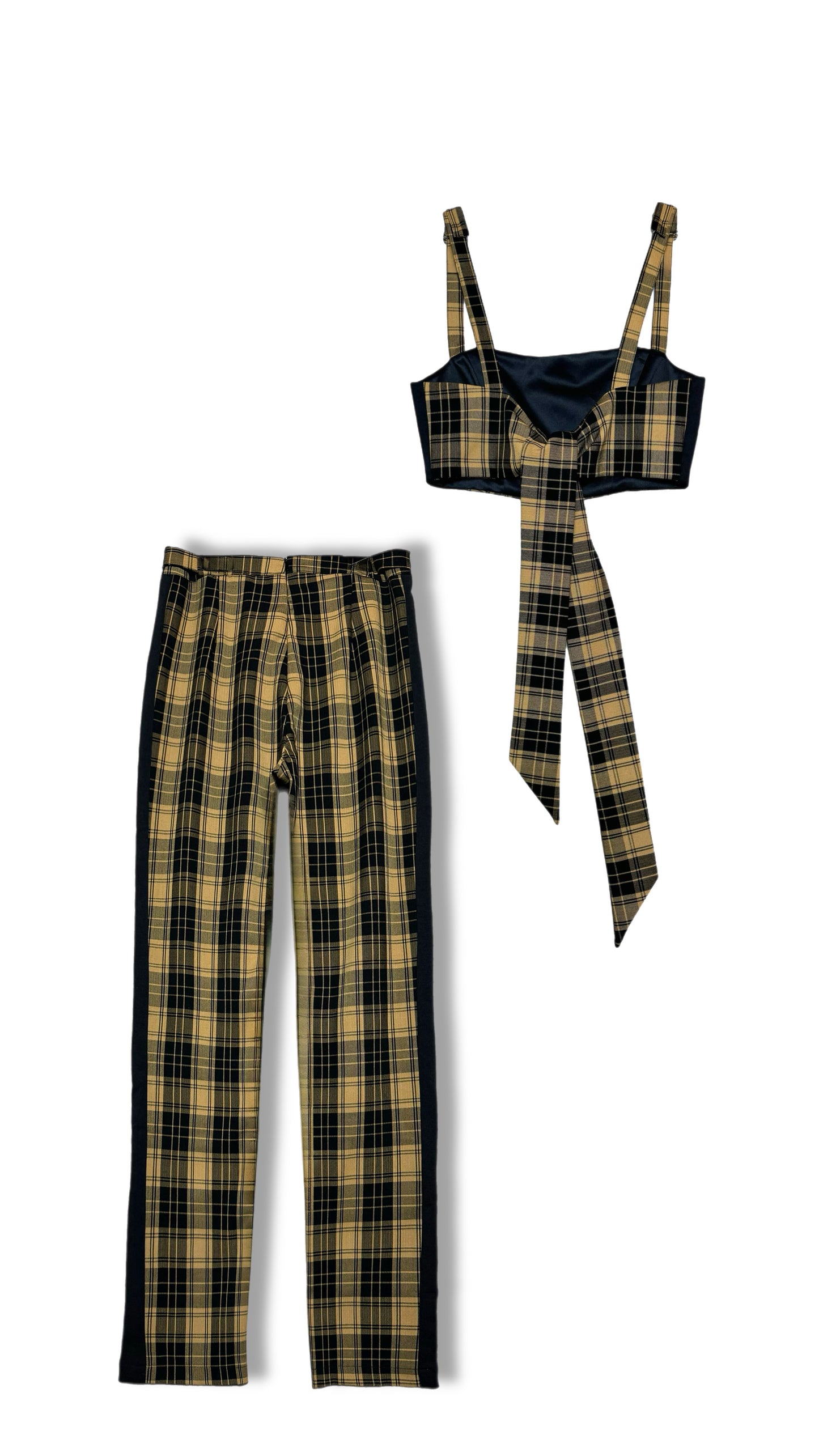 Tiger Mist “Mustard Plaid” Set