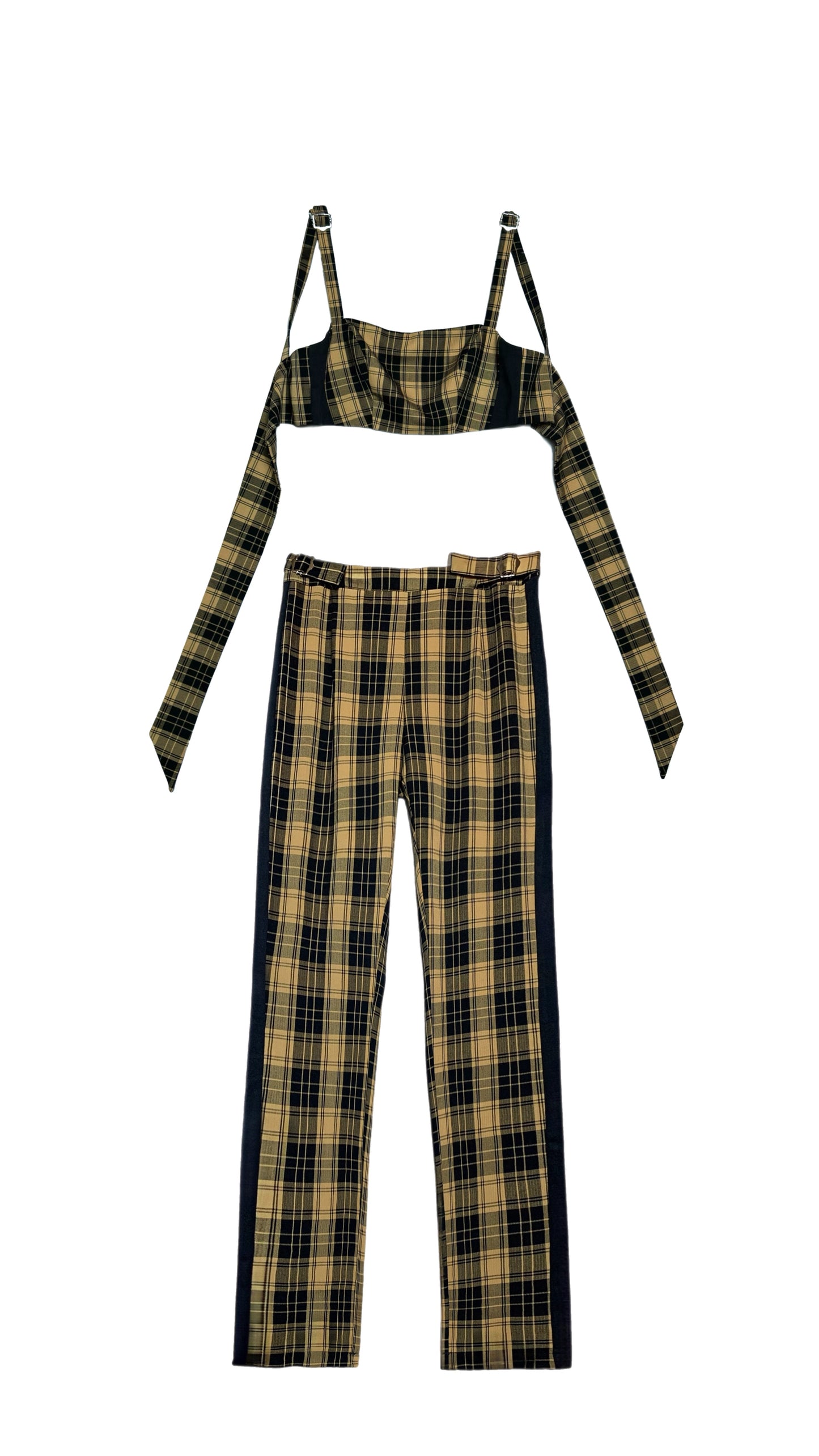 Tiger Mist “Mustard Plaid” Set