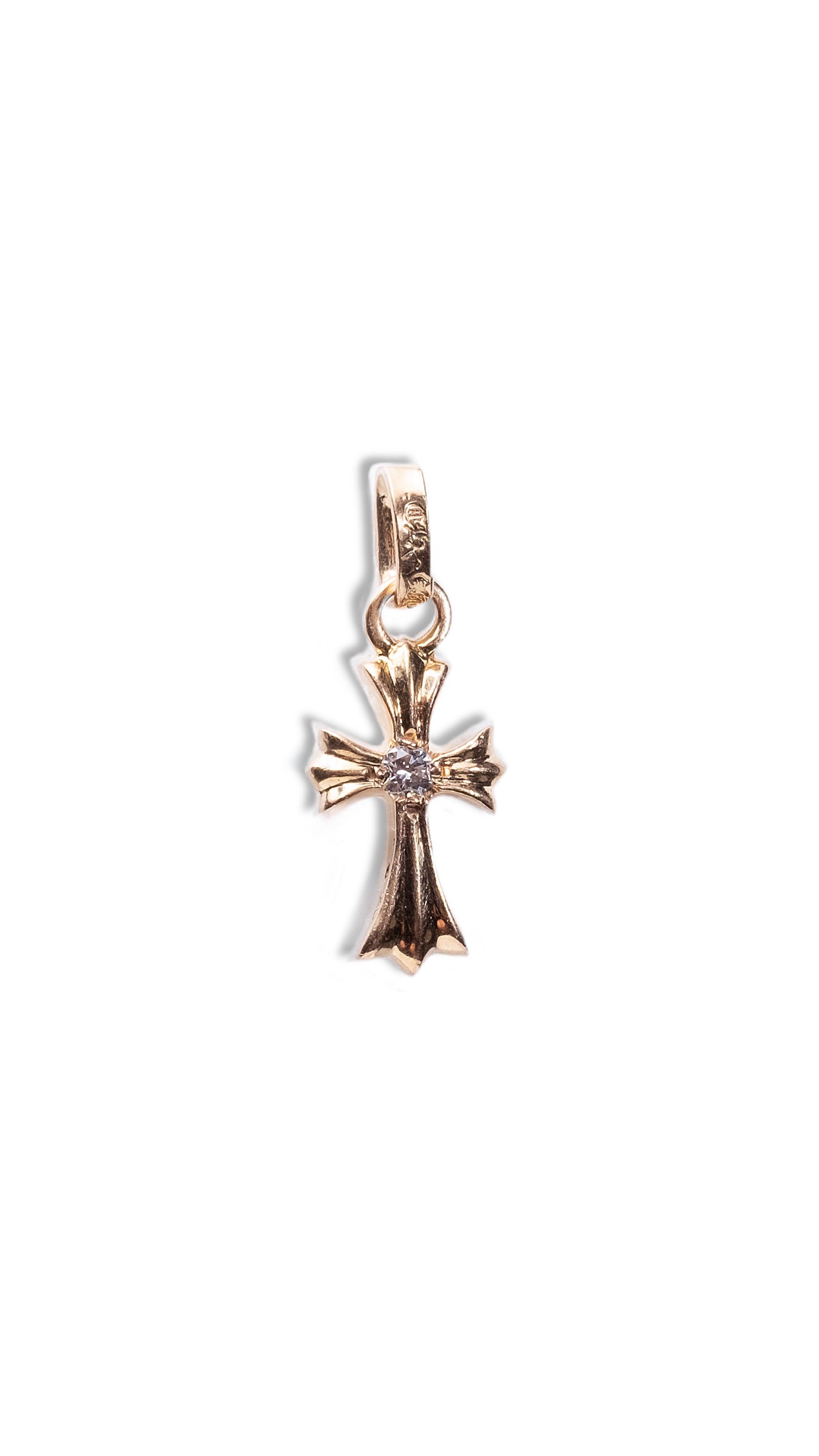 CHROME HEARTS Reversible Cross Earring with Diamonds
