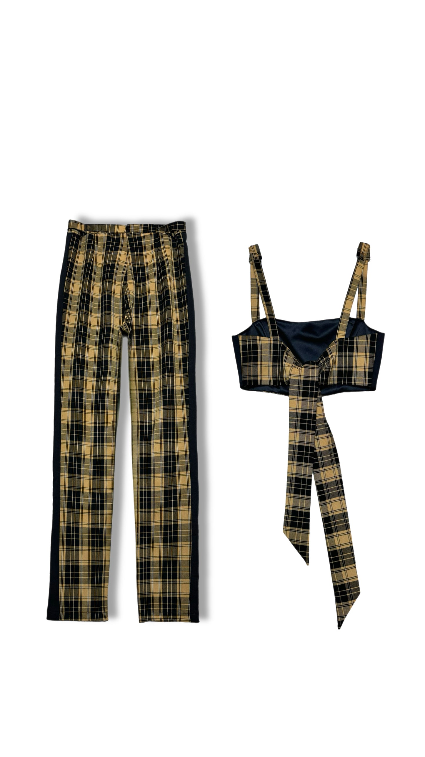 Tiger Mist “Mustard Plaid” Set