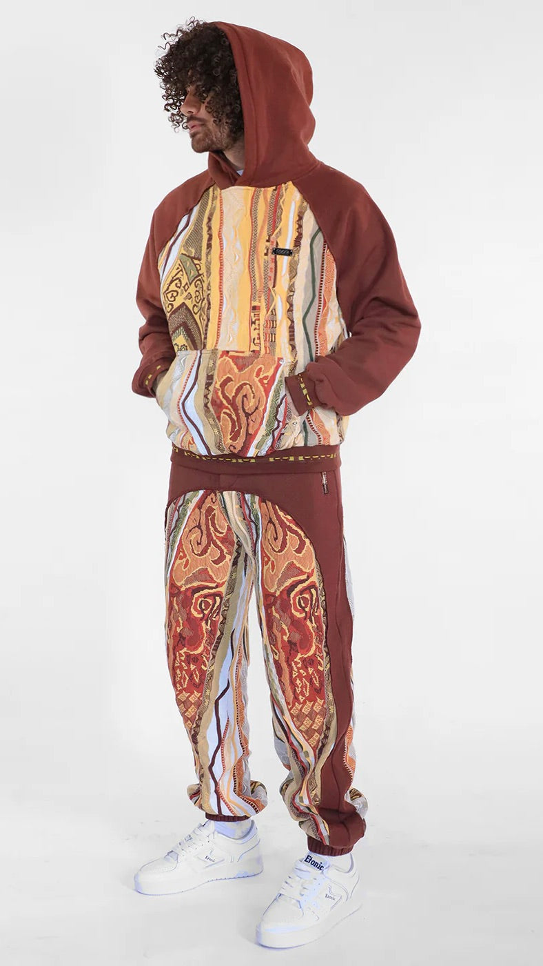 COOGI Fleece Jogger in Brown