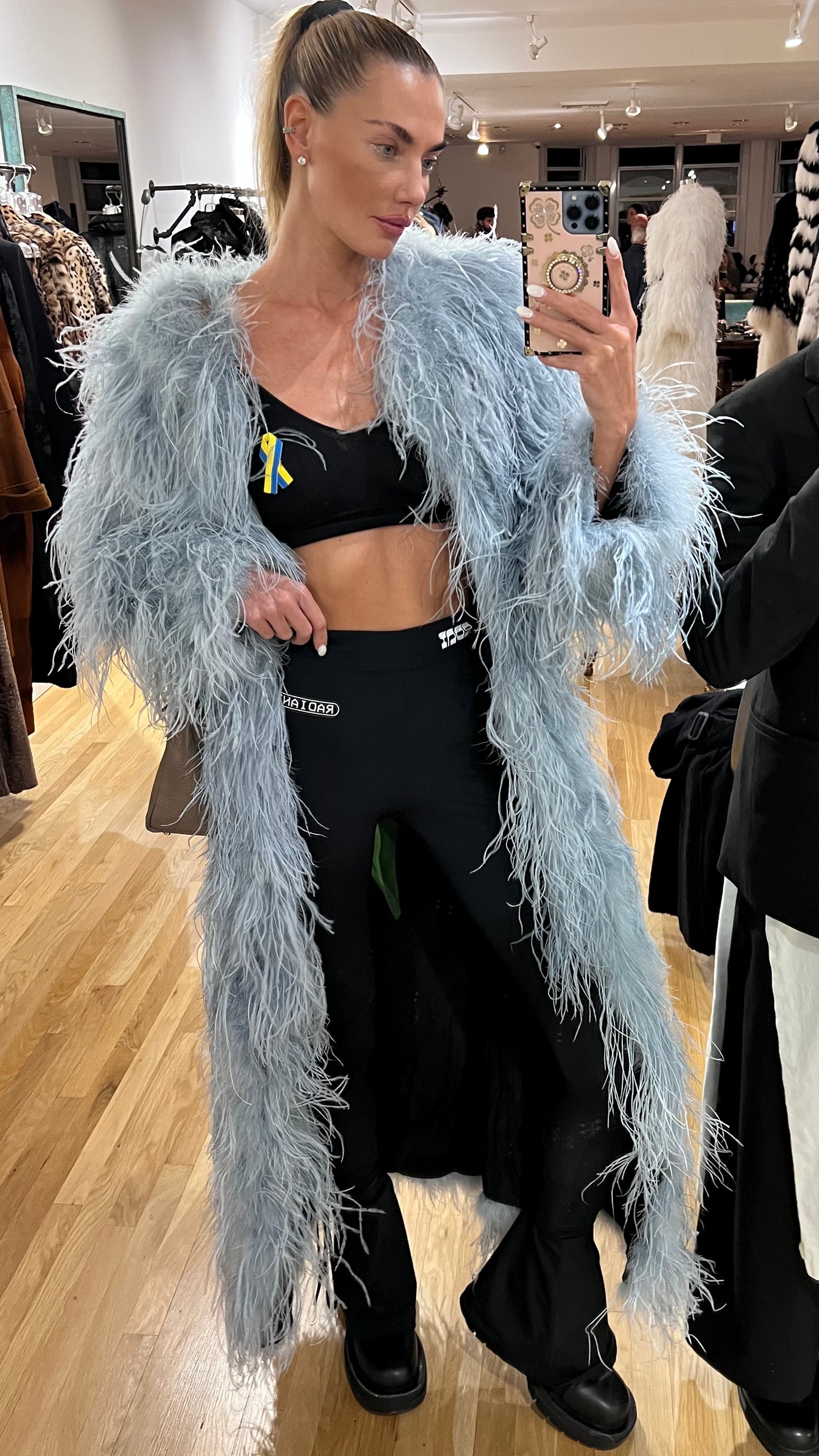 OSTRICH FEATHER Jacket