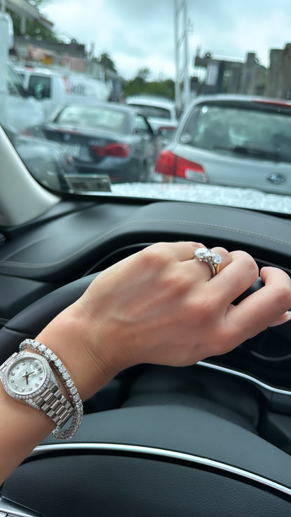 10 Carat DIAMOND TENNIS Bracelet in White Gold