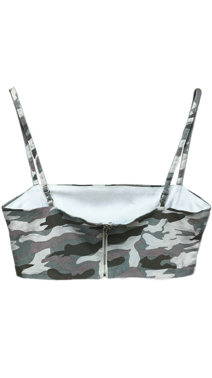 Tiger Mist Camo Cargo Top