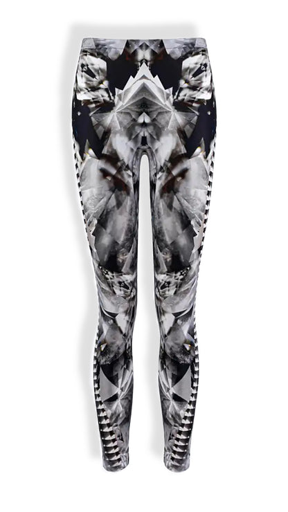 Alexander McQueen 2009 Crystal Kaleidoscope Skeleton Print Leggings