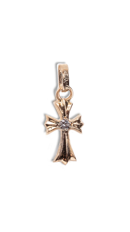 CHROME HEARTS Reversible Cross Earring with Diamonds