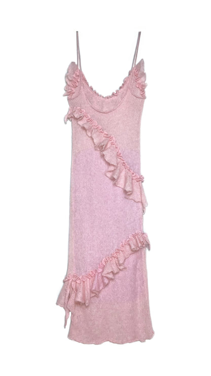 Knitted Ruffled Dress