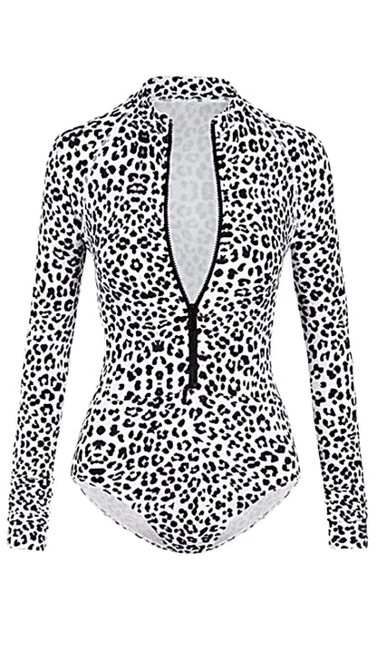 UNE PIECE " Snow Leopard"  Swimwear