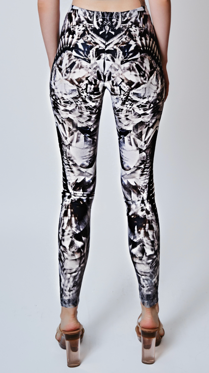 Alexander McQueen 2009 Crystal Kaleidoscope Skeleton Print Leggings