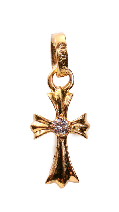 CHROME HEARTS Reversible Cross Earring with Diamonds