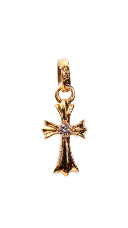CHROME HEARTS Reversible Cross Earring with Diamonds