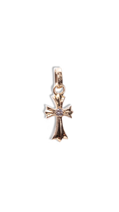 CHROME HEARTS Reversible Cross Earring with Diamonds