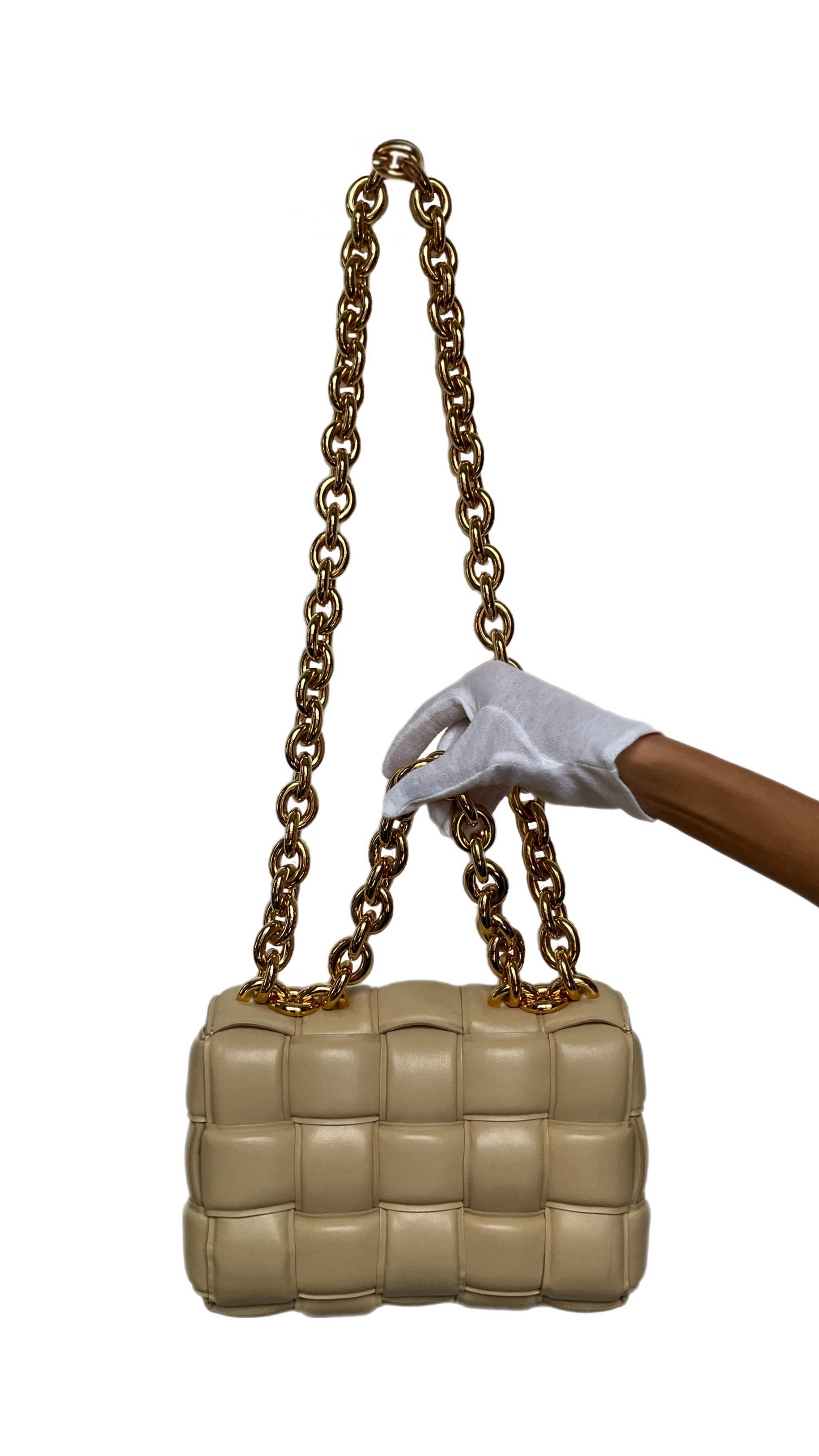 BOTTEGA VENETA Padded Chain “CASSETTE” Bag