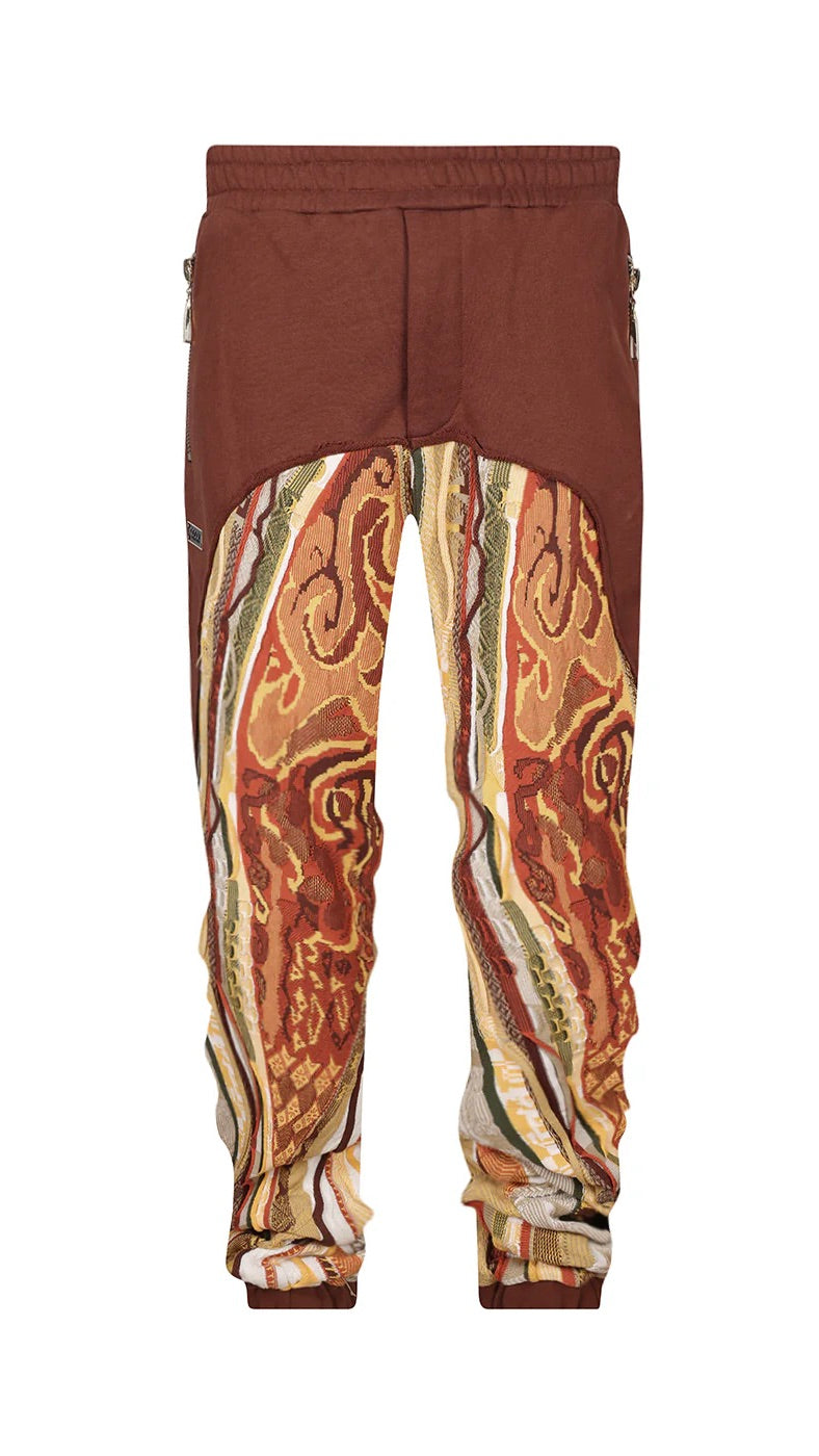 COOGI  Fleece Jogger in Brown