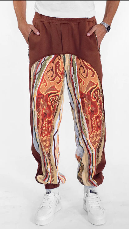 COOGI  Fleece Jogger in Brown
