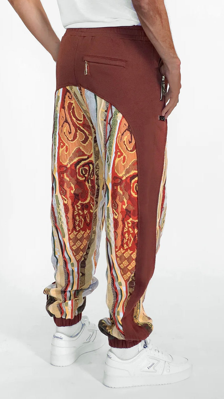 COOGI  Fleece Jogger in Brown