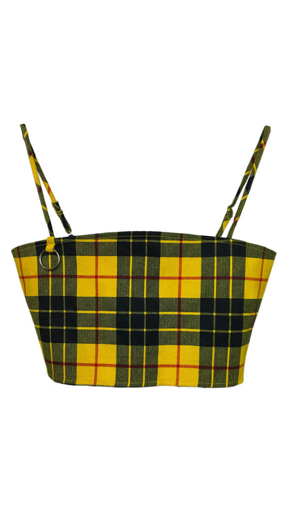 Tiger Mist " Yellow Plaid" Top