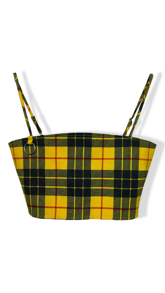 Tiger Mist " Yellow Plaid" Top
