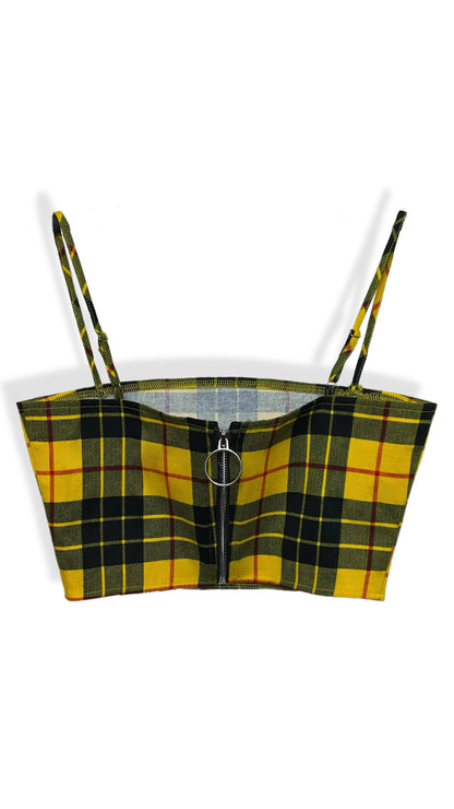 Tiger Mist " Yellow Plaid" Top