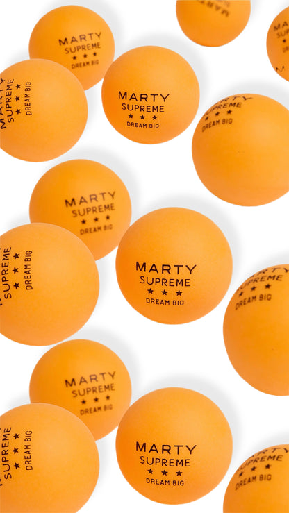 Marty Supreme Limited Edition Collectible Table Tennis Balls — Pack of 6